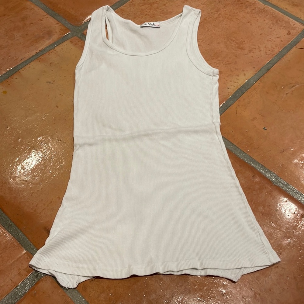 White so Nikki tank top